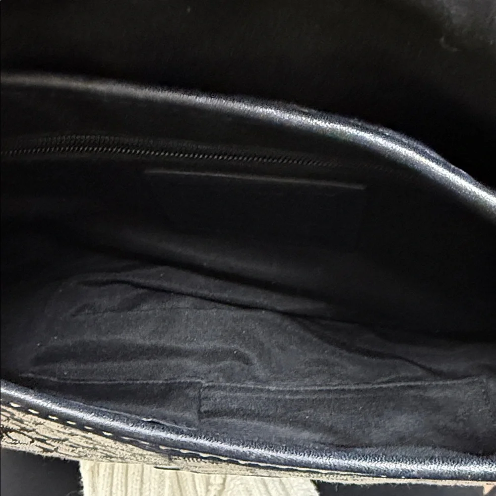 Coach SoHo Buckle Small C Monogram Black and Gray Shoulder/Hobo Bag- EUC